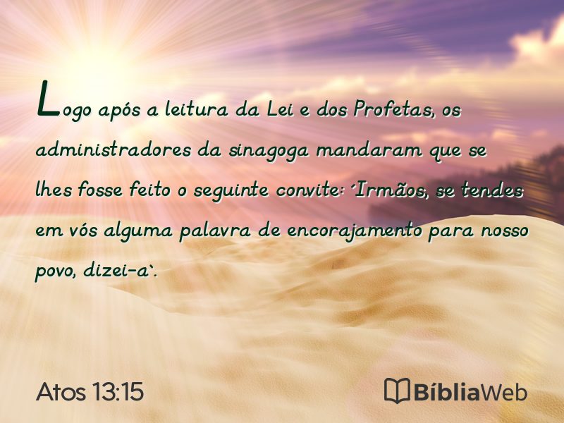 Atos 13:15 em imagem para compartilhar
