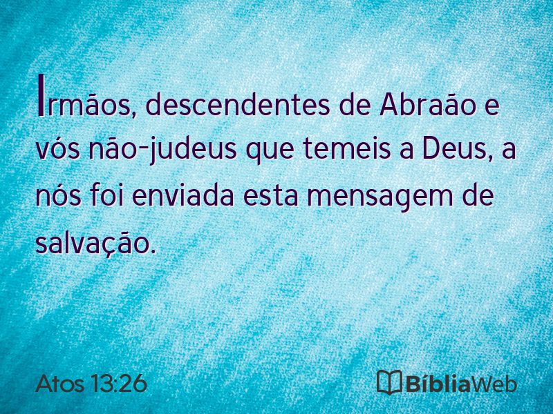 Atos 13:26 em imagem para compartilhar