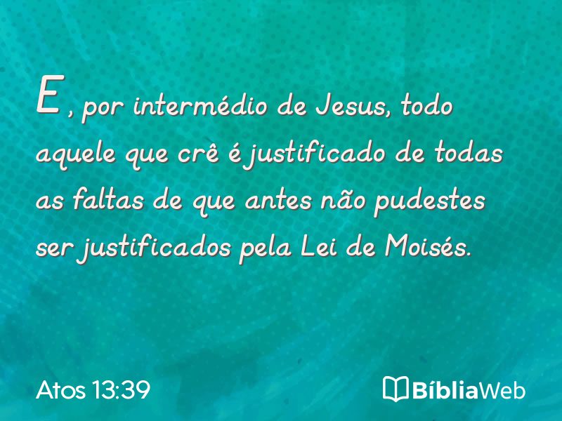 Atos 13:39 em imagem para compartilhar
