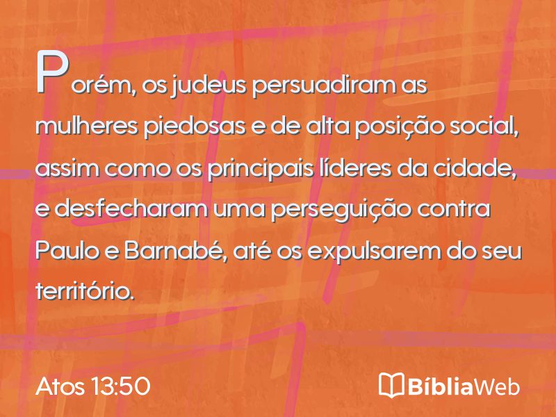 Atos 13:50 em imagem para compartilhar