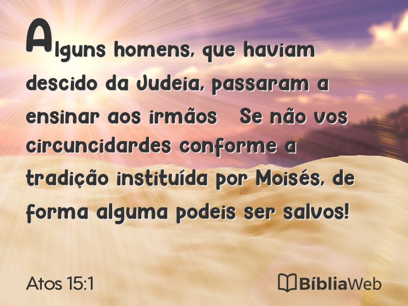 Atos 15:1 em imagem para compartilhar