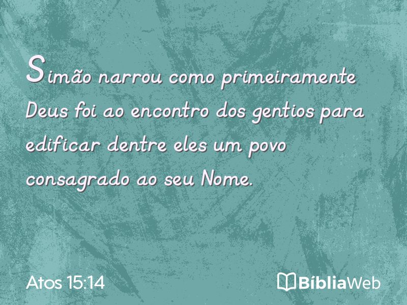 Atos 15:14 em imagem para compartilhar