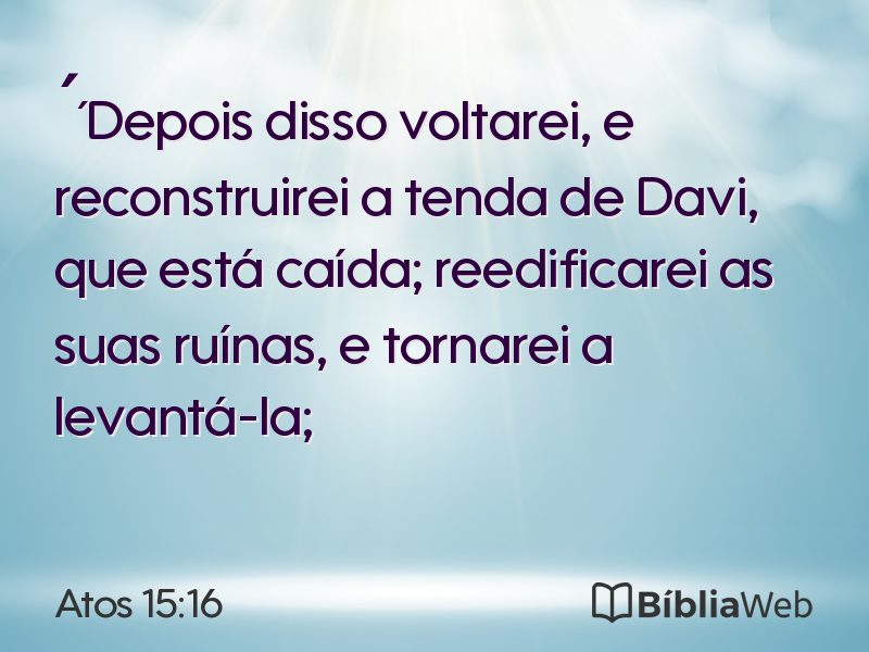 Atos 15:16 em imagem para compartilhar