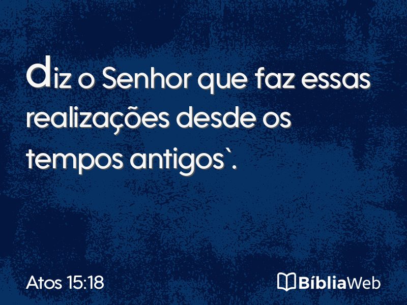 Atos 15:18 em imagem para compartilhar