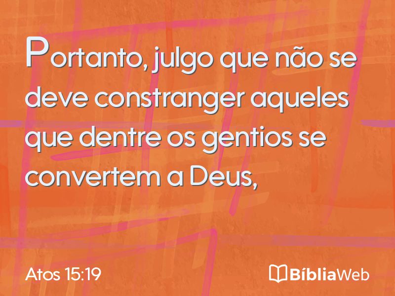 Atos 15:19 em imagem para compartilhar