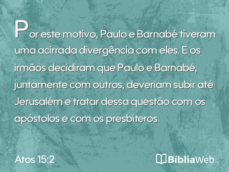 Atos 15:2 em imagem para compartilhar