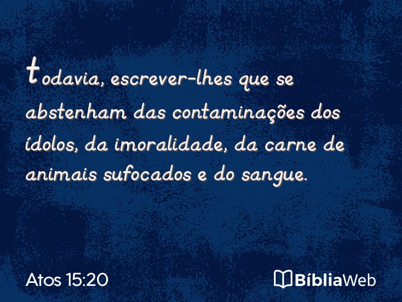 Atos 15:20 em imagem para compartilhar