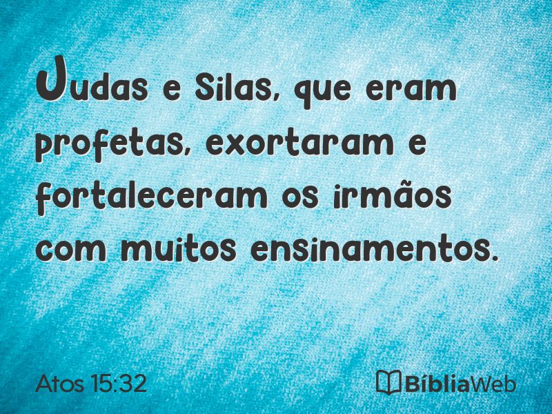 Atos 15:32 em imagem para compartilhar