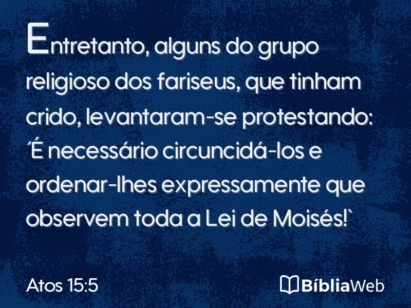 Atos 15:5 em imagem para compartilhar
