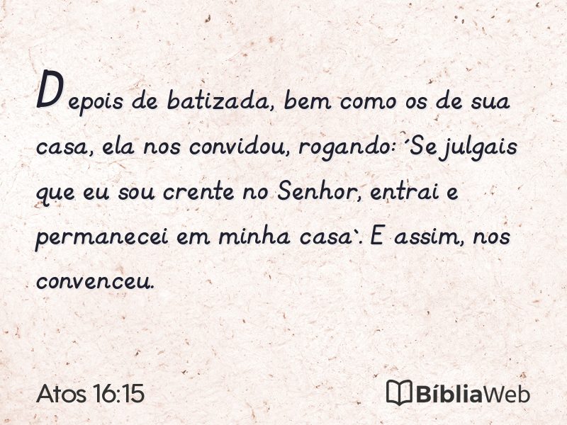 Atos 16:15 em imagem para compartilhar