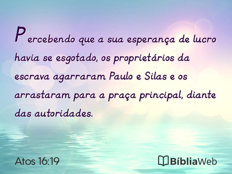 Atos 16:19 em imagem para compartilhar