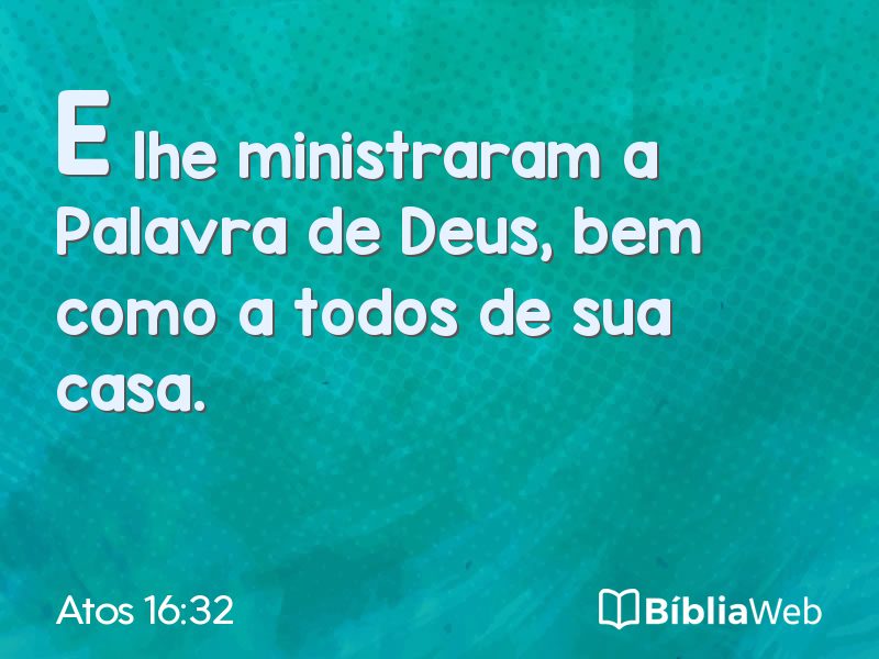 Atos 16:32 em imagem para compartilhar
