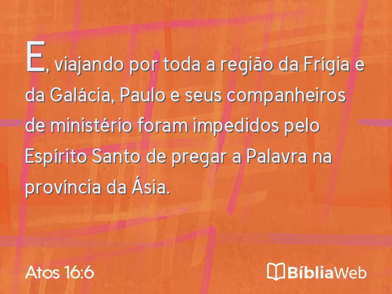 Atos 16:6 em imagem para compartilhar
