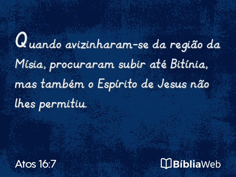 Atos 16:7 em imagem para compartilhar