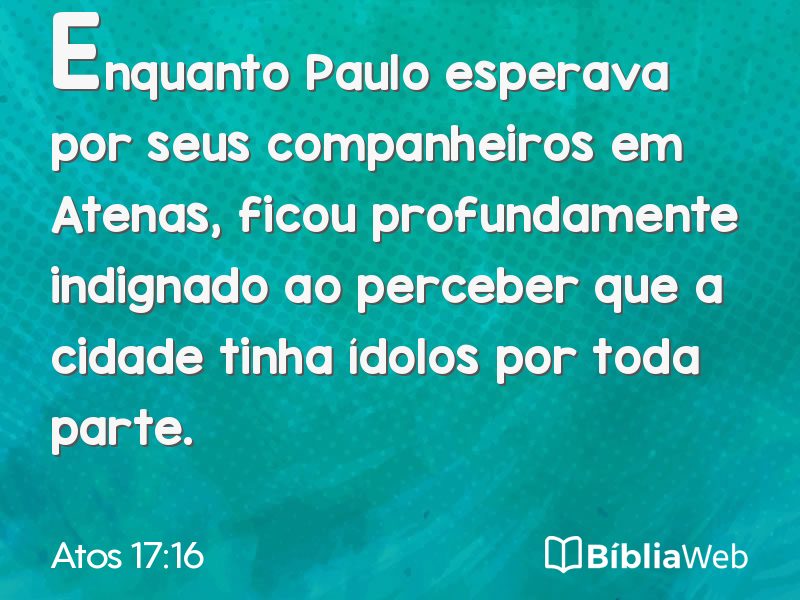 Atos 17:16 em imagem para compartilhar