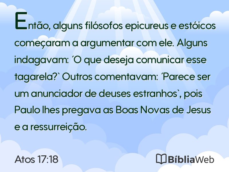 Atos 17:18 em imagem para compartilhar