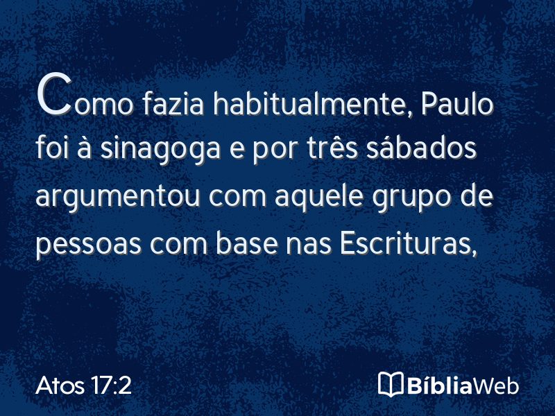 Atos 17:2 em imagem para compartilhar