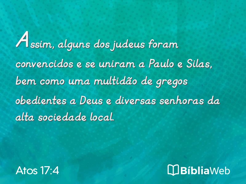 Atos 17:4 em imagem para compartilhar