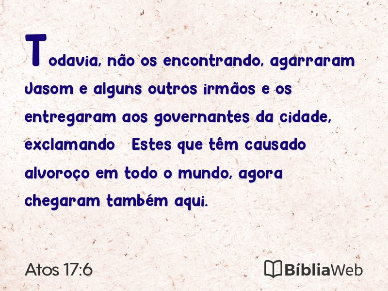 Atos 17:6 em imagem para compartilhar