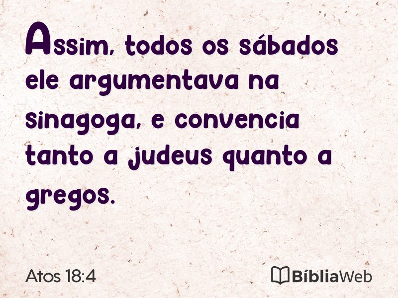 Atos 18:4 em imagem para compartilhar