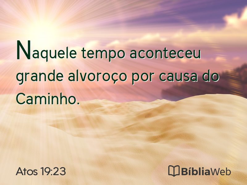 Atos 19:23 em imagem para compartilhar