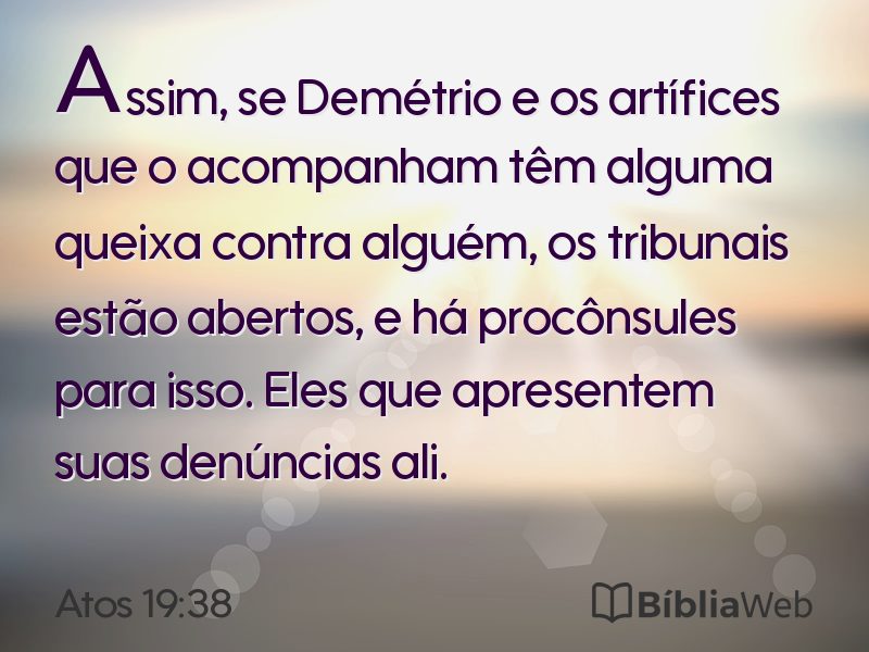 Atos 19:38 em imagem para compartilhar