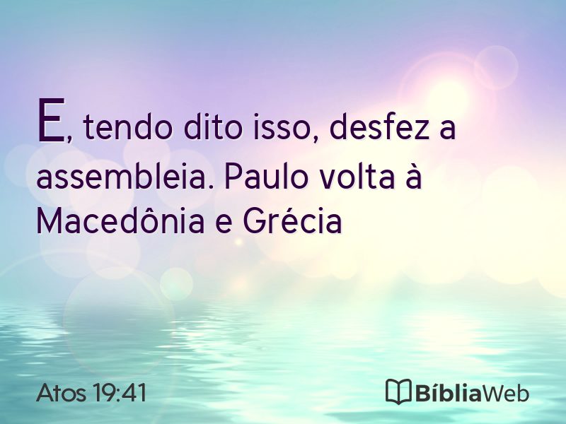 Atos 19:41 em imagem para compartilhar