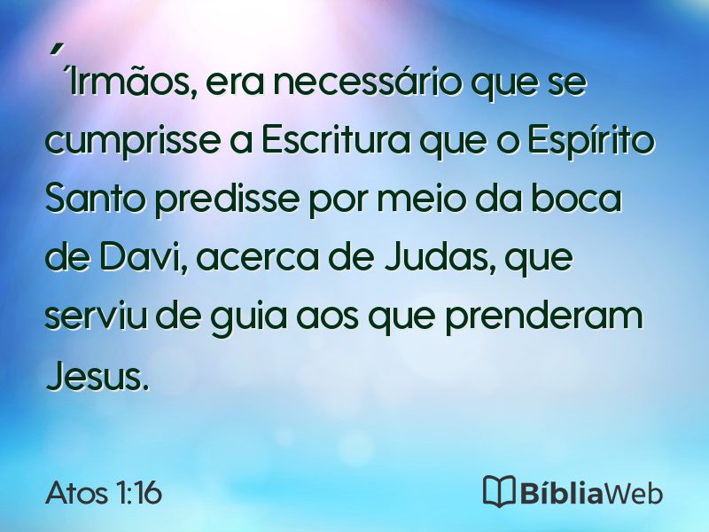 Atos 1:16 em imagem para compartilhar