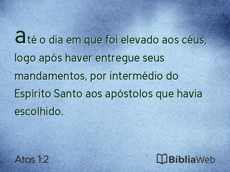 Atos 1:2 em imagem para compartilhar