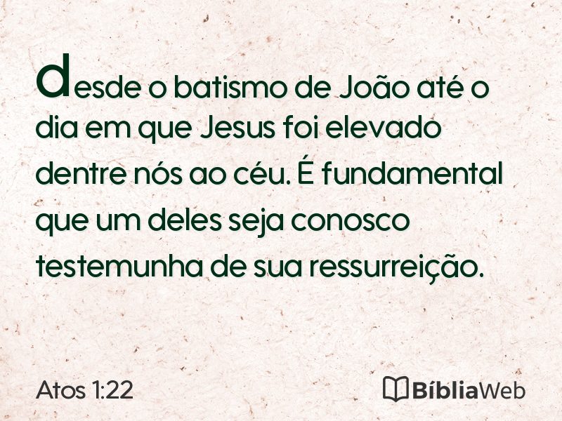 Atos 1:22 em imagem para compartilhar