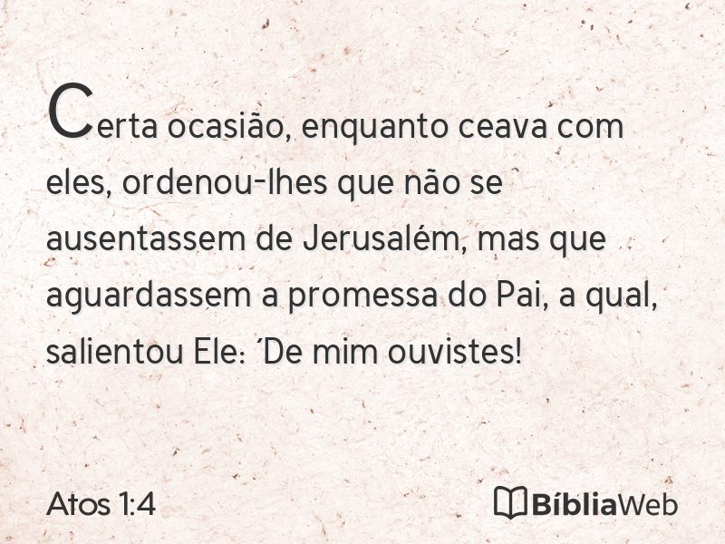 Atos 1:4 em imagem para compartilhar