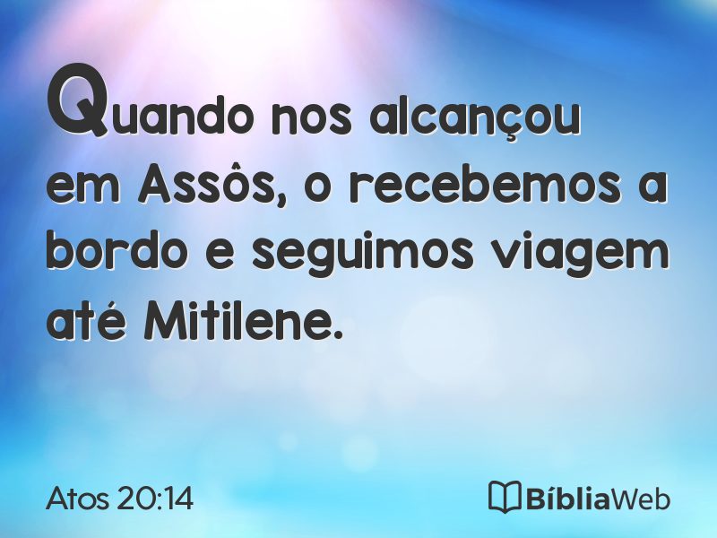 Atos 20:14 em imagem para compartilhar