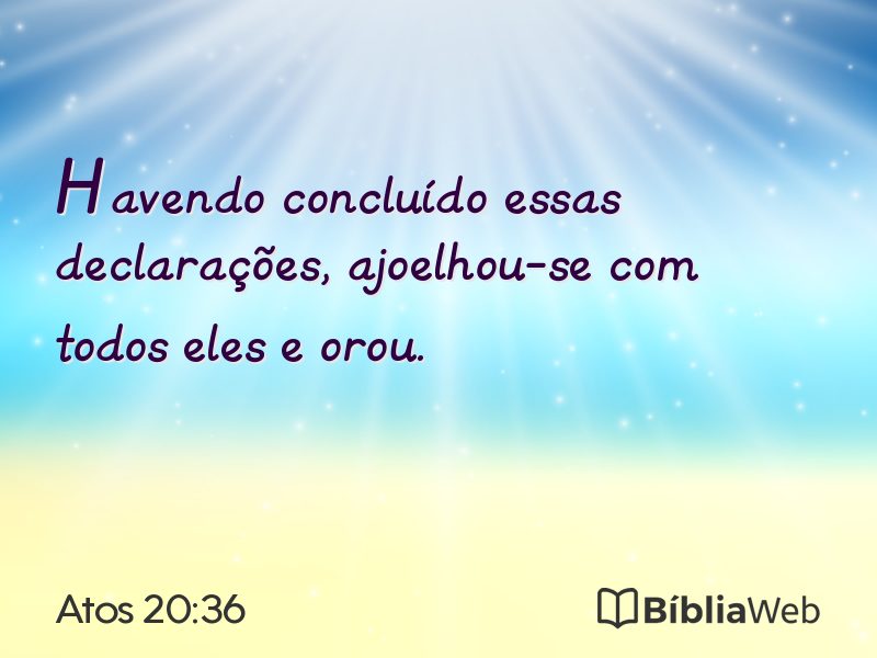 Atos 20:36 em imagem para compartilhar