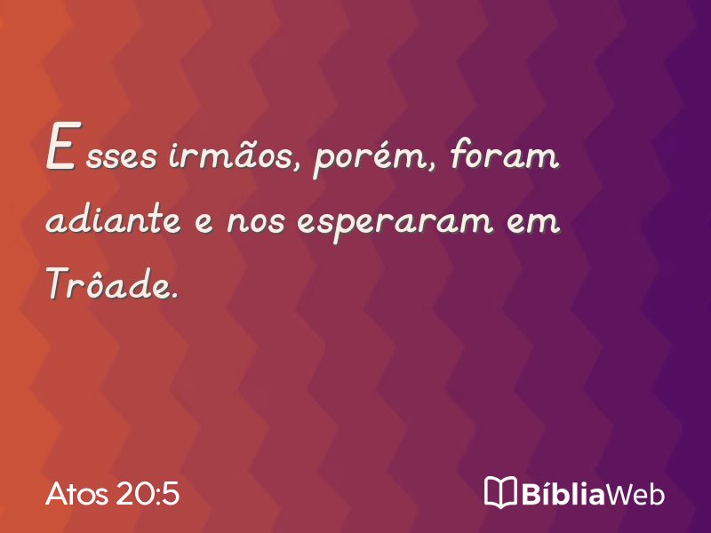 Atos 20:5 em imagem para compartilhar