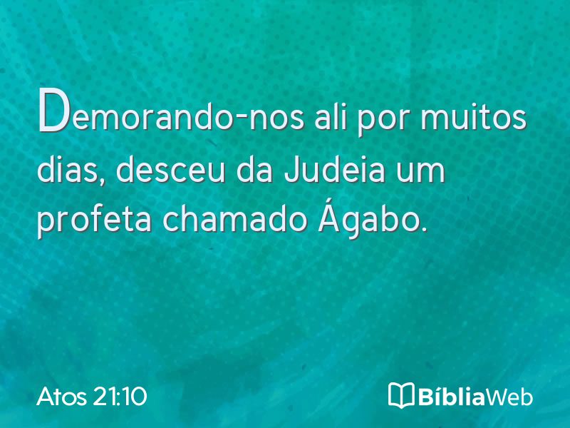 Atos 21:10 em imagem para compartilhar
