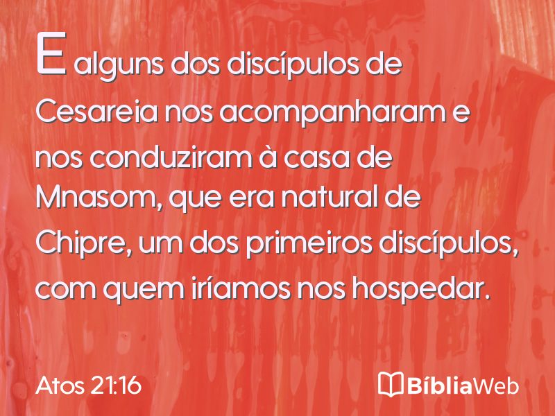 Atos 21:16 em imagem para compartilhar