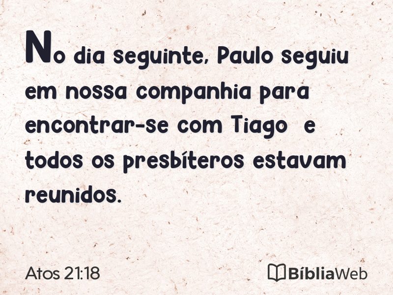 Atos 21:18 em imagem para compartilhar