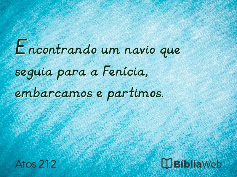 Atos 21:2 em imagem para compartilhar