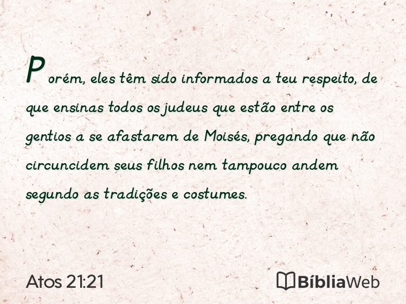 Atos 21:21 em imagem para compartilhar