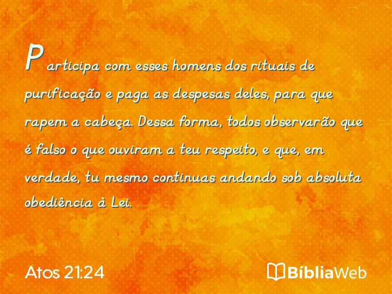 Atos 21:24 em imagem para compartilhar