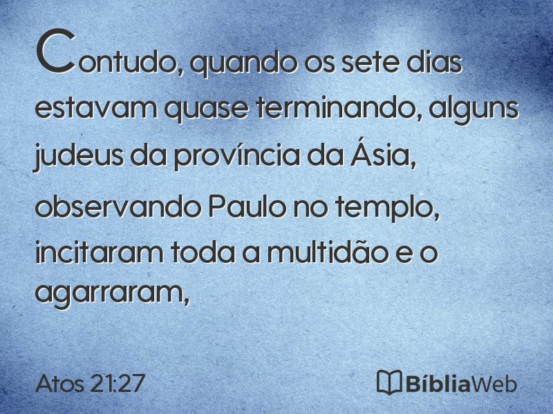 Atos 21:27 em imagem para compartilhar
