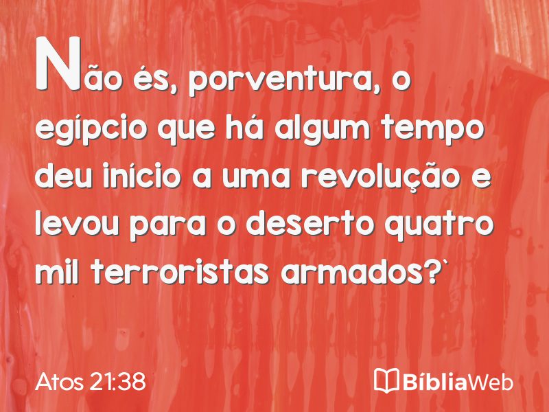 Atos 21:38 em imagem para compartilhar