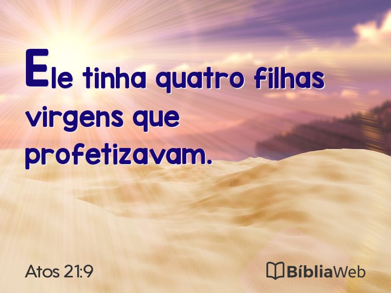 Atos 21:9 em imagem para compartilhar