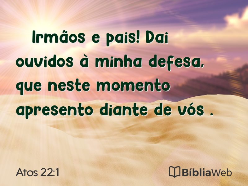 Atos 22:1 em imagem para compartilhar