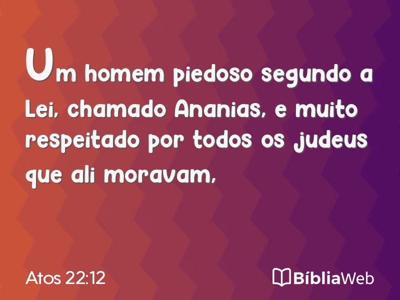 Atos 22:12 em imagem para compartilhar