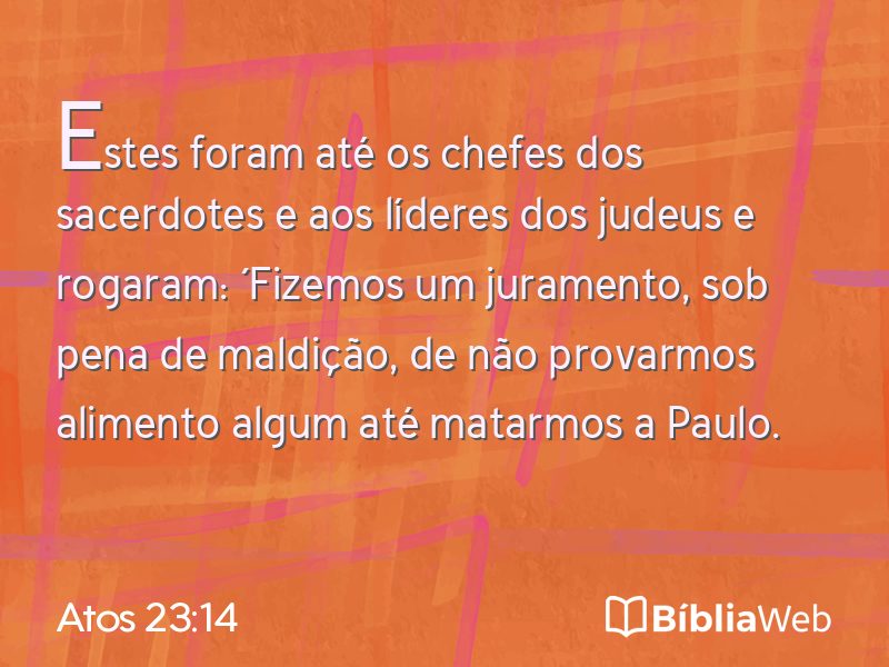 Atos 23:14 em imagem para compartilhar