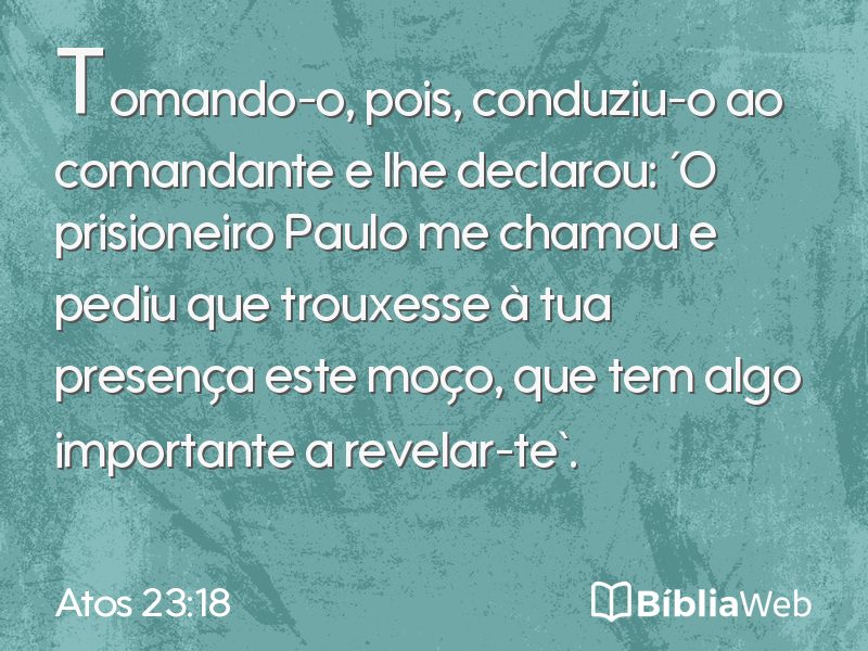 Atos 23:18 em imagem para compartilhar