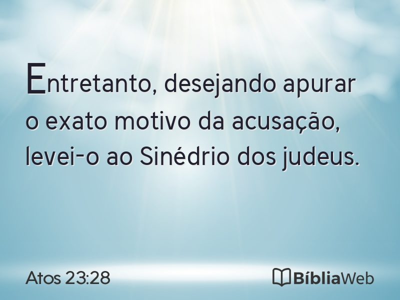 Atos 23:28 em imagem para compartilhar