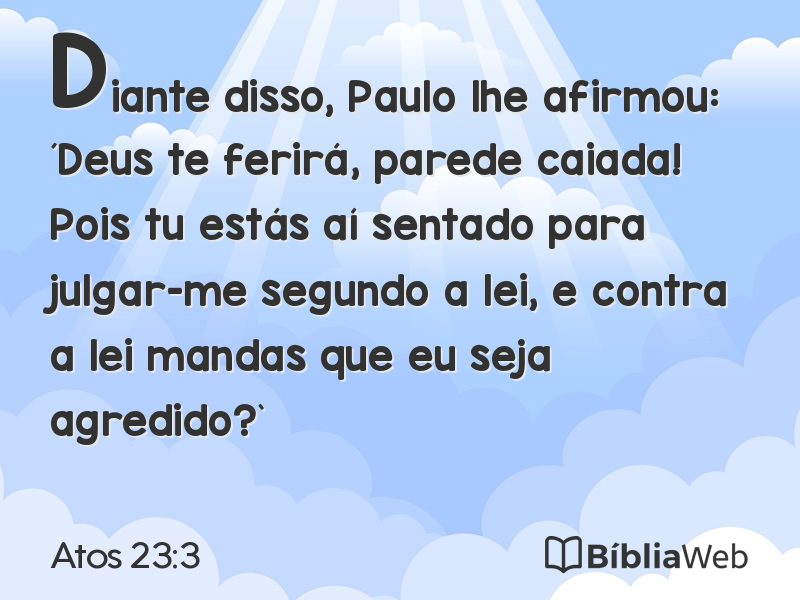 Atos 23:3 em imagem para compartilhar
