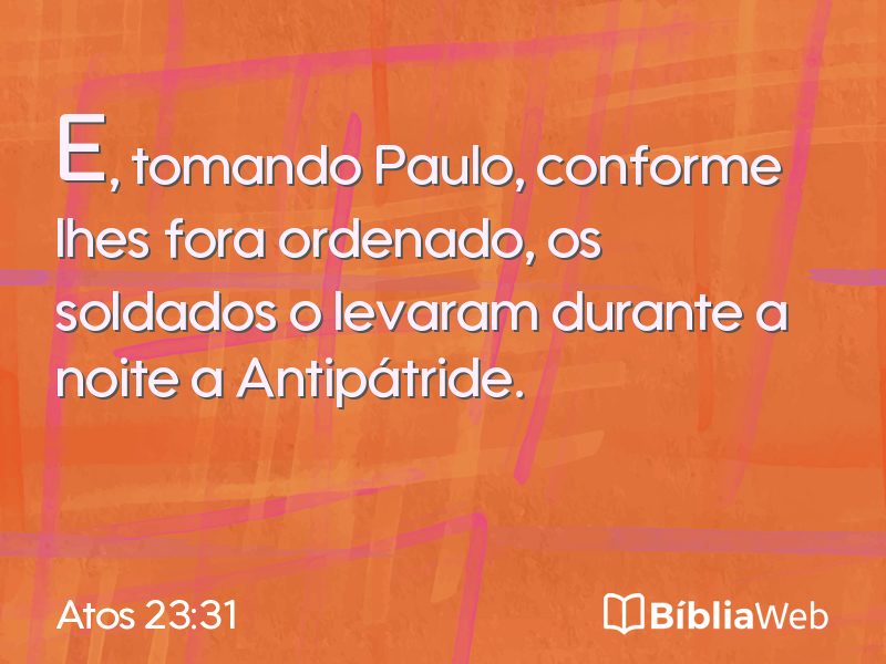 Atos 23:31 em imagem para compartilhar